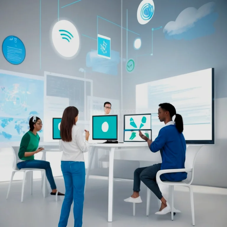 instructor presenting in a virtual class